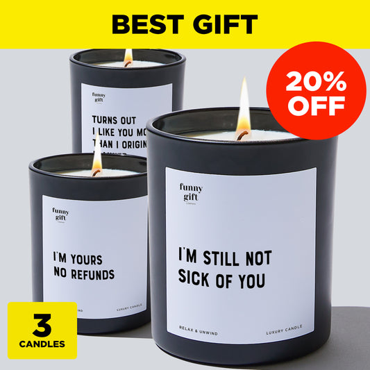 Anniversary Present - Best Gift Bundle (3 Candles)