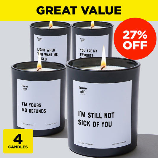 Anniversary Present - Ultimate Treat Bundle (4 Candles)