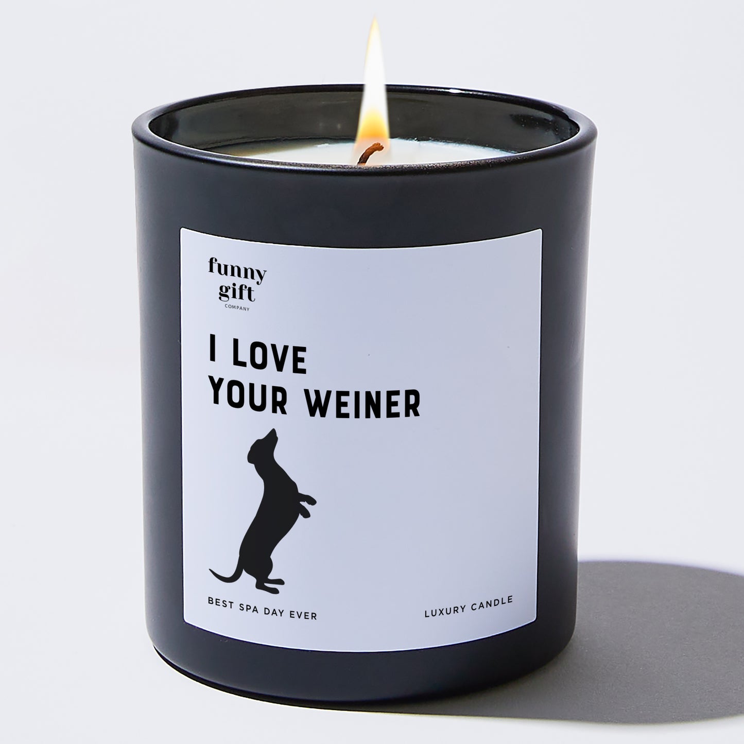 Anniversary Present - I Love Your Weiner - Candle