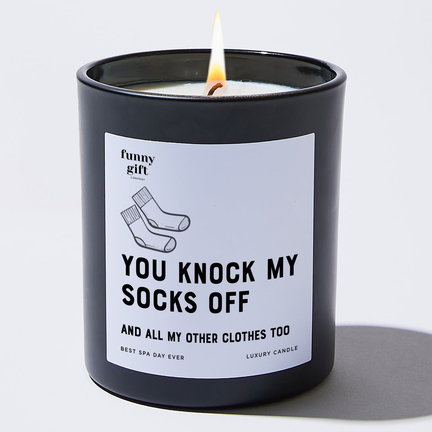 Anniversary Present - You Knock My Socks Off and All My Other Clothes Too - Candle