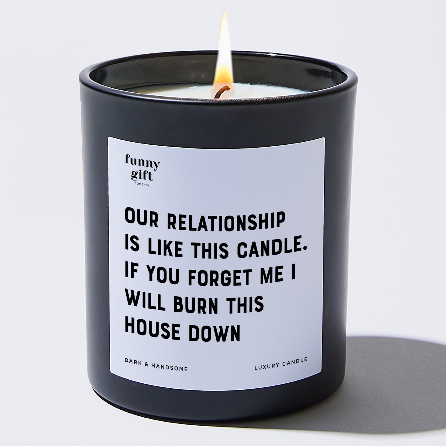 Anniversary Present - Our Relationship Is Like This Candle. If You Forget Me I Will Burn This House Down - Candle