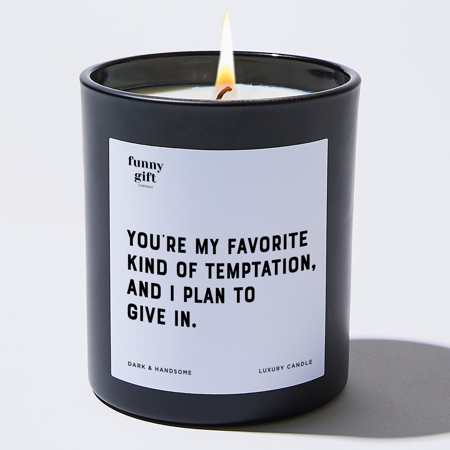 Anniversary Present - You're My Favorite Kind of Temptation, and I Plan to Give in. - Candle