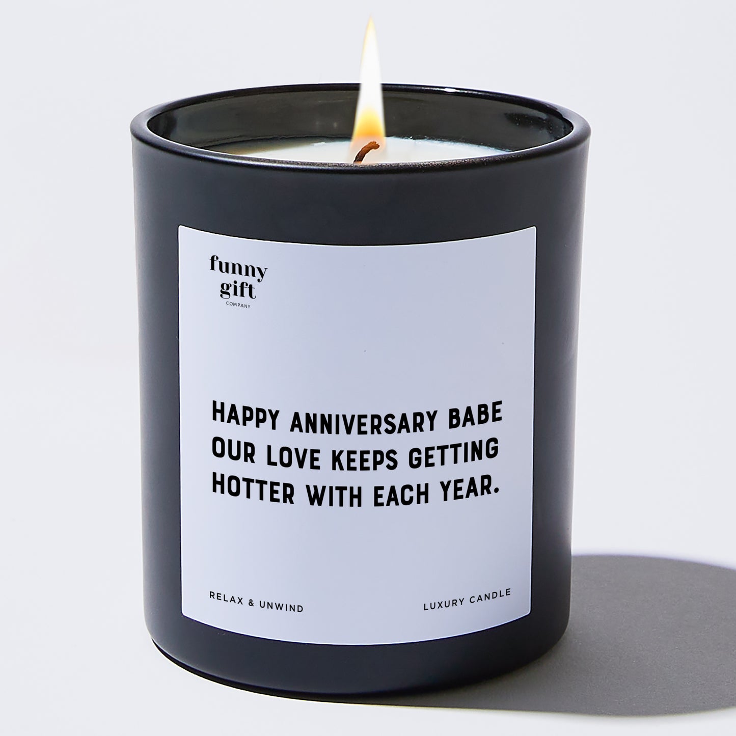 Anniversary Happy Anniversary, Babe. Our Love Keeps Getting Hotter With Each Year. - Funny Gift Company