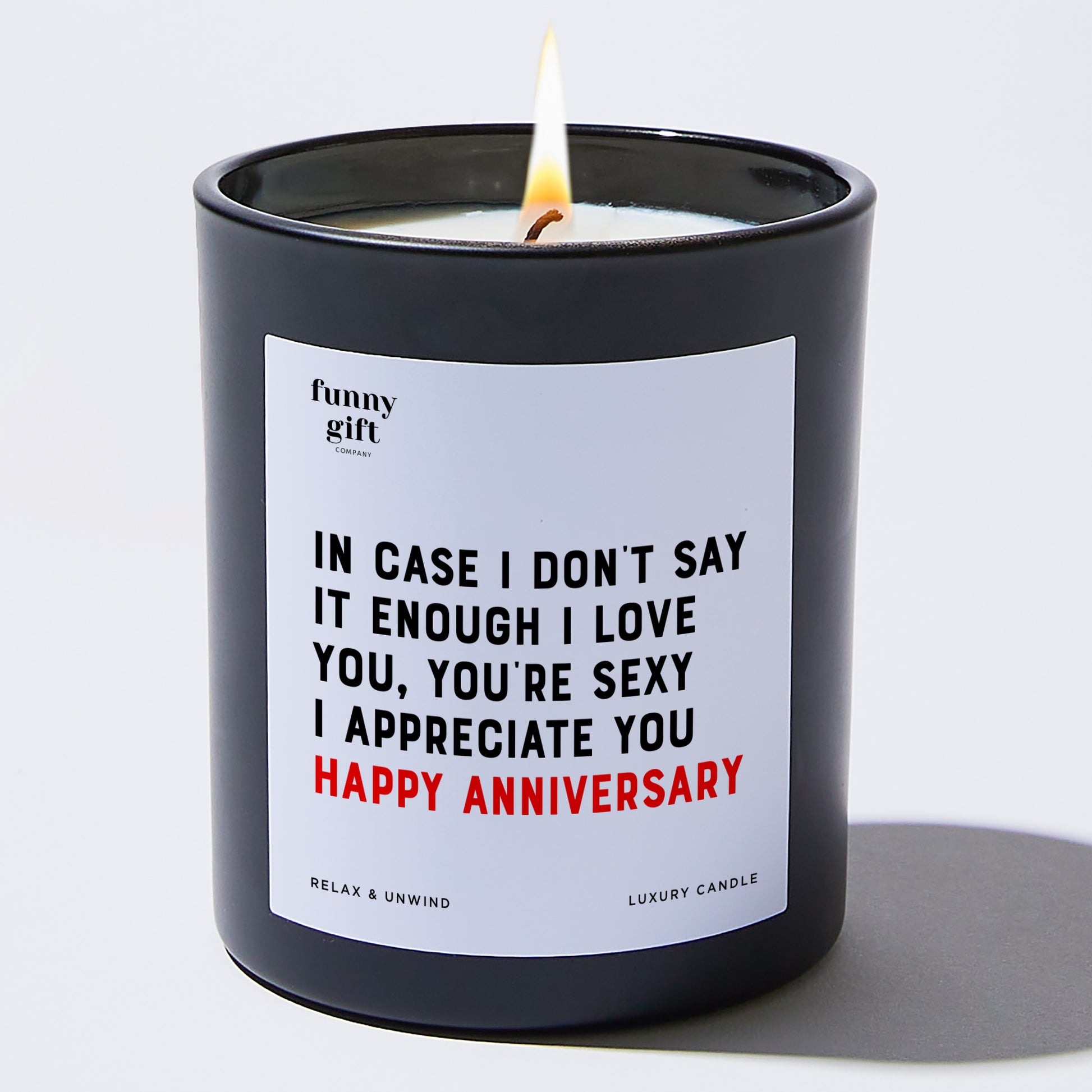 Anniversary In Case I Don't Say It Enough. I Love You. You're Sexy. I Appreciate You. Happy Anniversary - Funny Gift Company