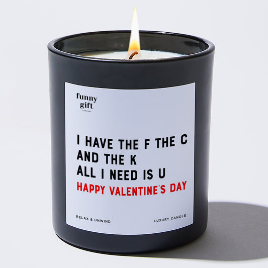 Anniversary I Have the F, the C, and the K. All I Need is U. Happy Valentine's Day - Funny Gift Company