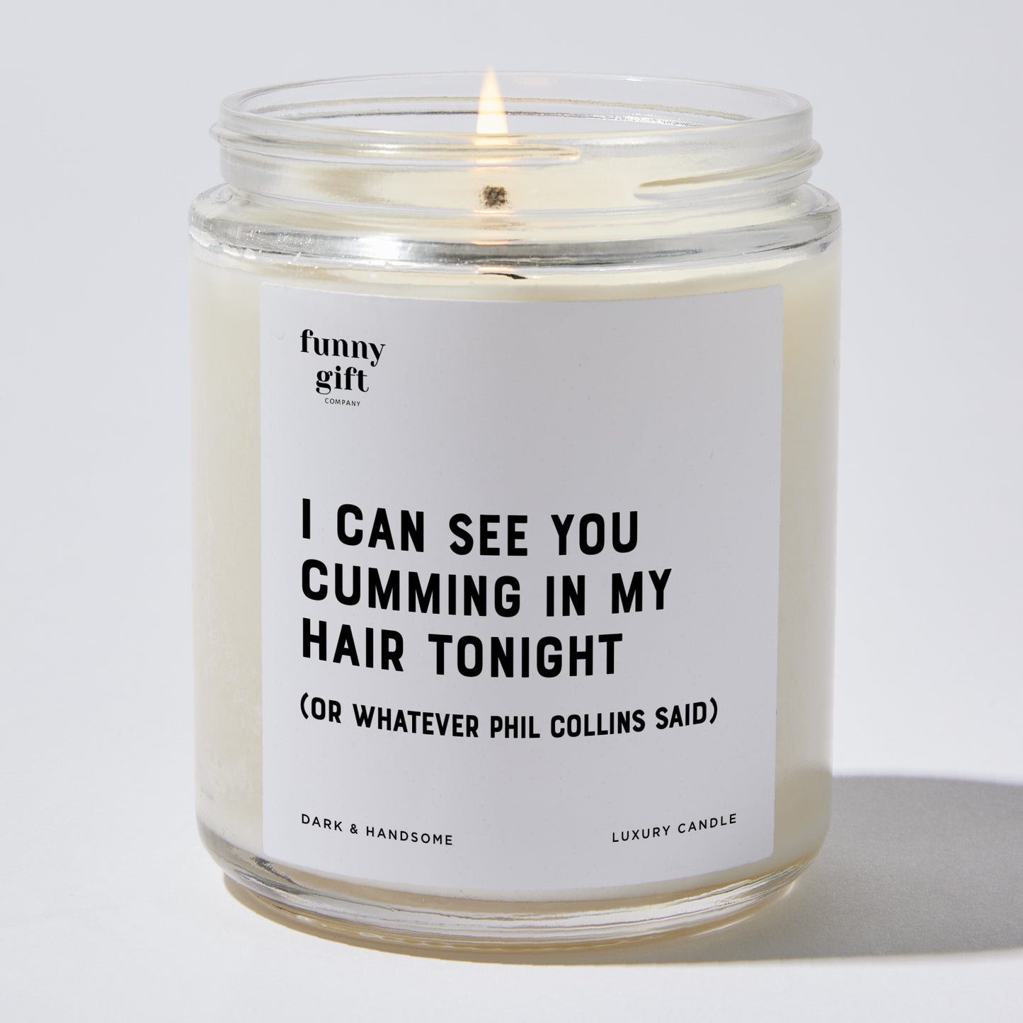 Anniversary Present - I Can See You Cumming in My Hair Tonight (or Whatever Phil Collins Said) - Candle