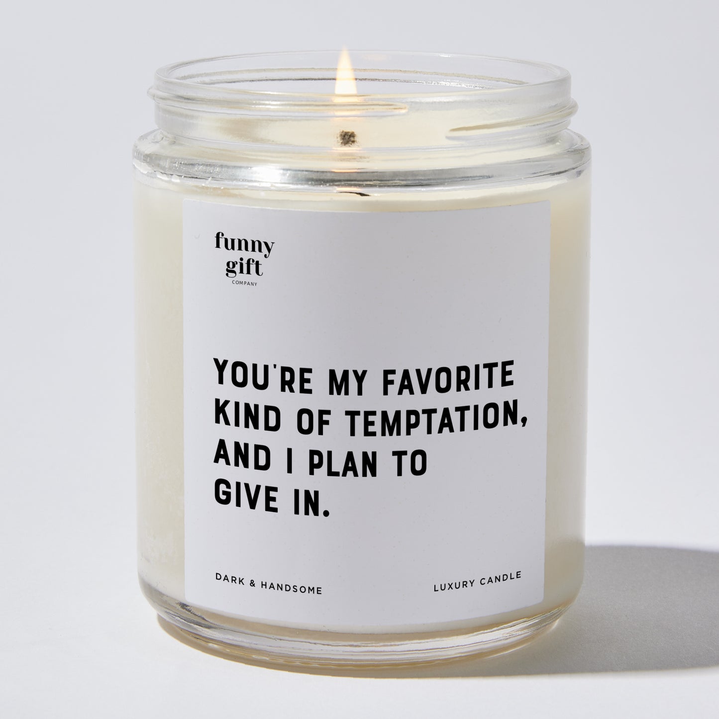 Anniversary Present - You're My Favorite Kind of Temptation, and I Plan to Give in. - Candle