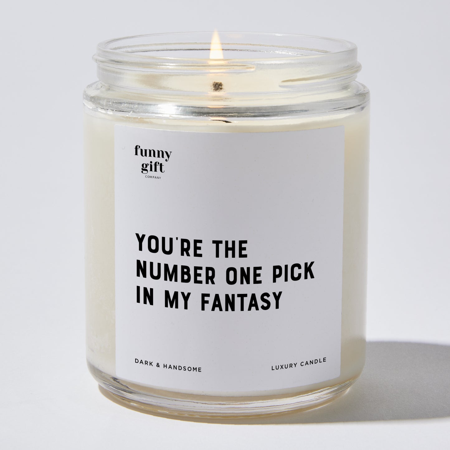 Anniversary Present - You're the Number One Pick in My Fantasy - Candle