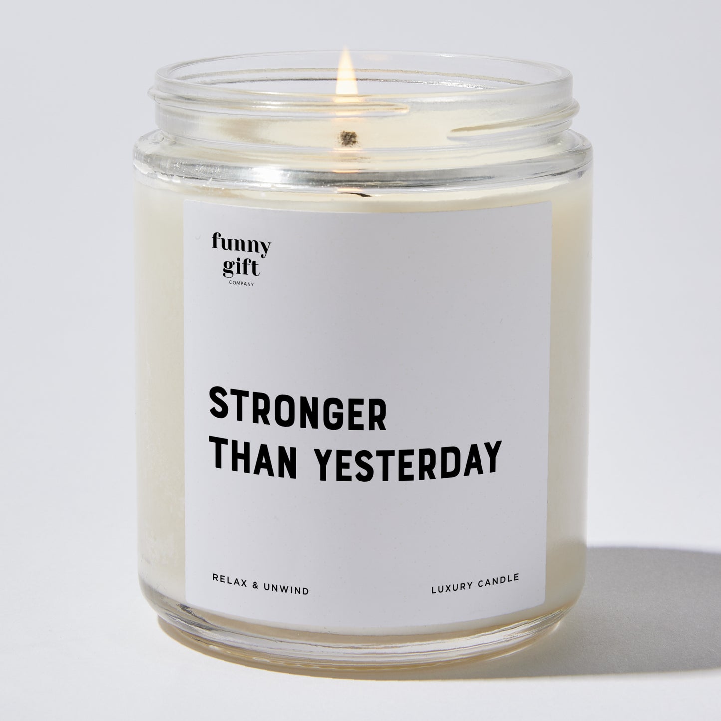 Self Care Gift - Stronger Than Yesterday - Candle