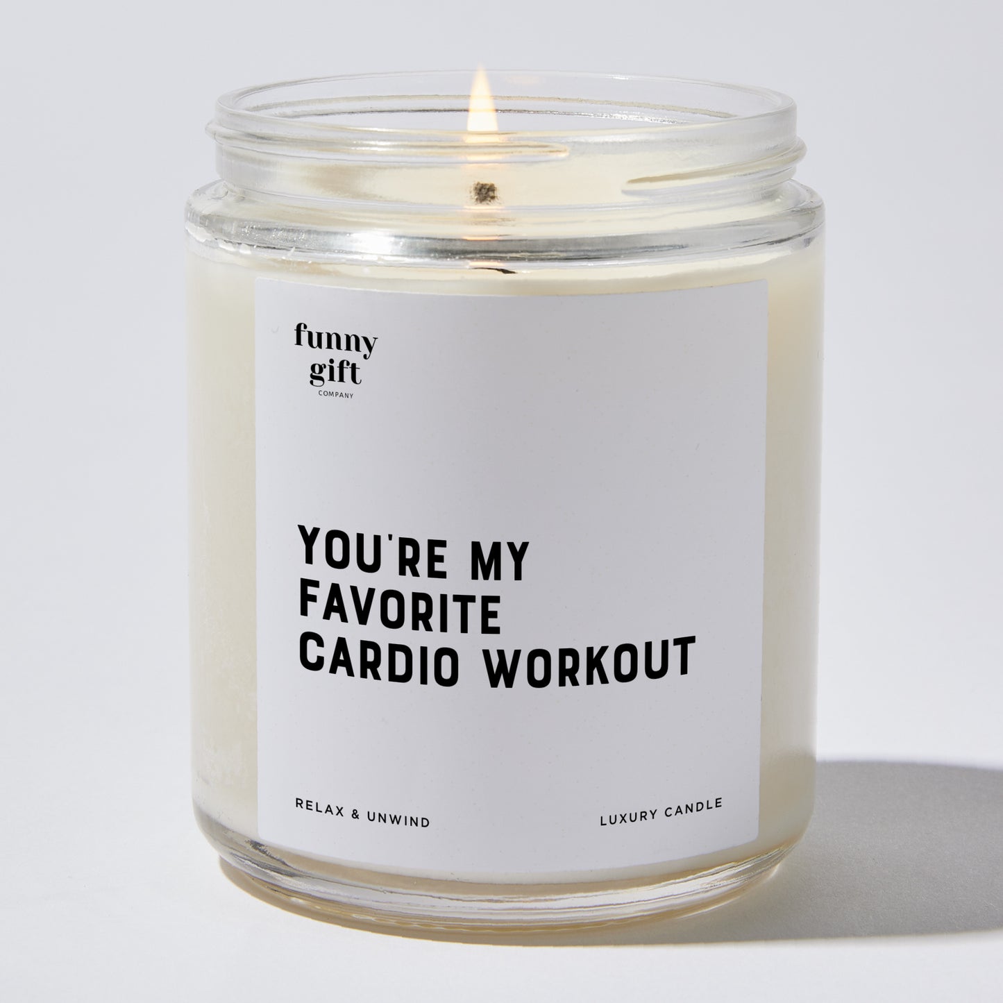 Anniversary Present - You're My Favorite Cardio Workout - Candle