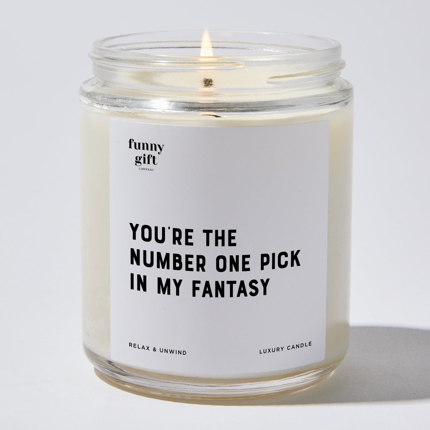 Anniversary Present - You're the Number One Pick in My Fantasy - Candle