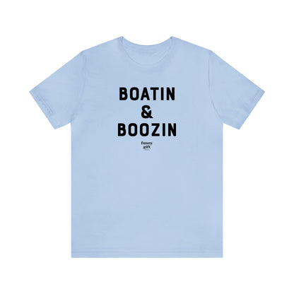 Funny Shirts for Women - Boatin & Boozin - Women's T Shirts