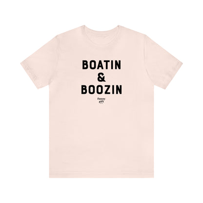 Funny Shirts for Women - Boatin & Boozin - Women's T Shirts