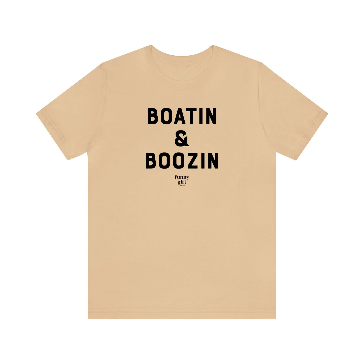 Funny Shirts for Women - Boatin & Boozin - Women's T Shirts