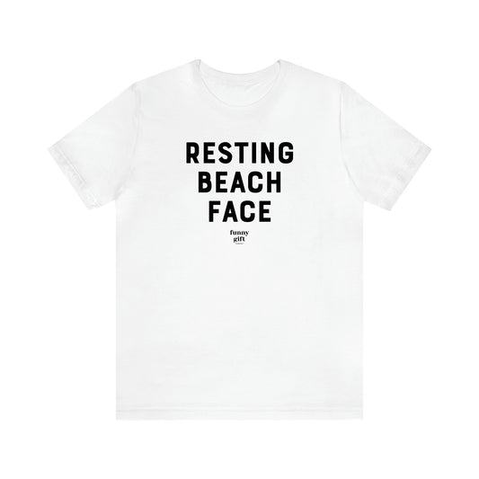 Women's T Shirts Resting Beach Face - Funny Gift Ideas